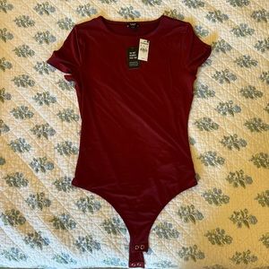 Maroon Express Short Sleeve Body Suit
